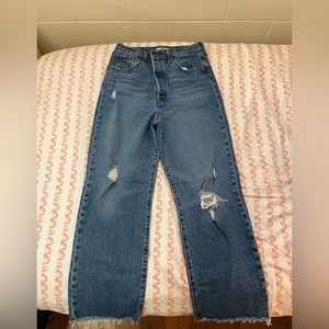 Levi’s Ribcage Straight Ankle Jeans